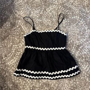 Black and White Women's Top